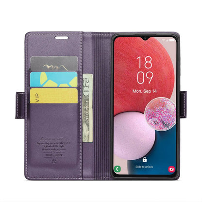 Samsung Galaxy M13 5g Leather Wallet Case - RFID Blocking, Stand Function, Card Slots-buycases.co.uk