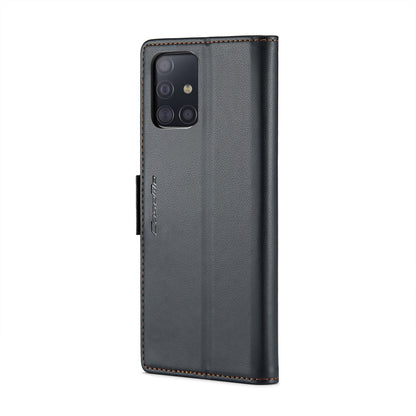 Samsung Galaxy A51 Leather Wallet Case - RFID Blocking, Stand Function, Card Slots-buycases.co.uk