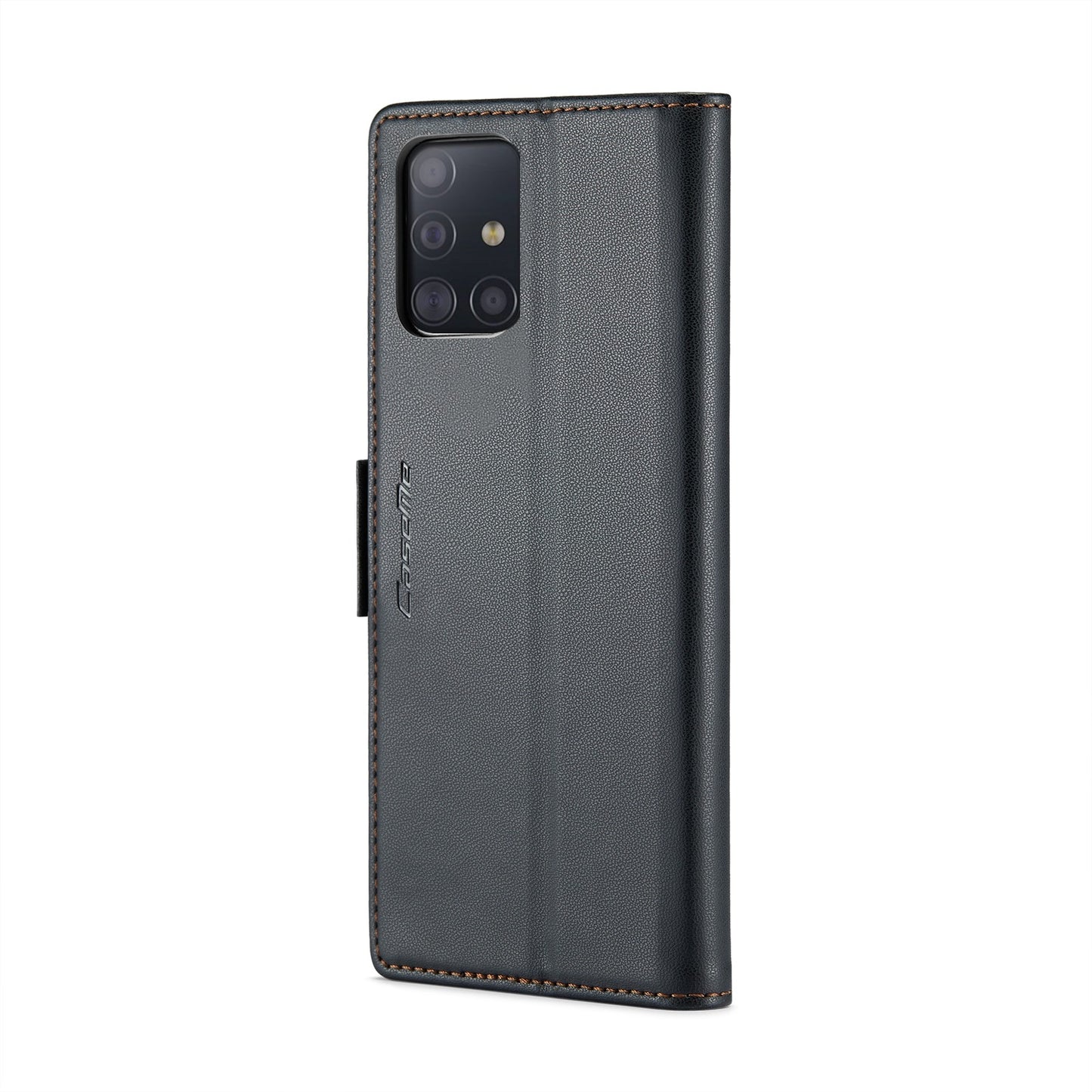 Samsung Galaxy M40s Leather Wallet Case - RFID Blocking, Stand Function, Card Slots-buycases.co.uk