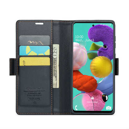Samsung Galaxy A51 Leather Wallet Case - RFID Blocking, Stand Function, Card Slots-buycases.co.uk