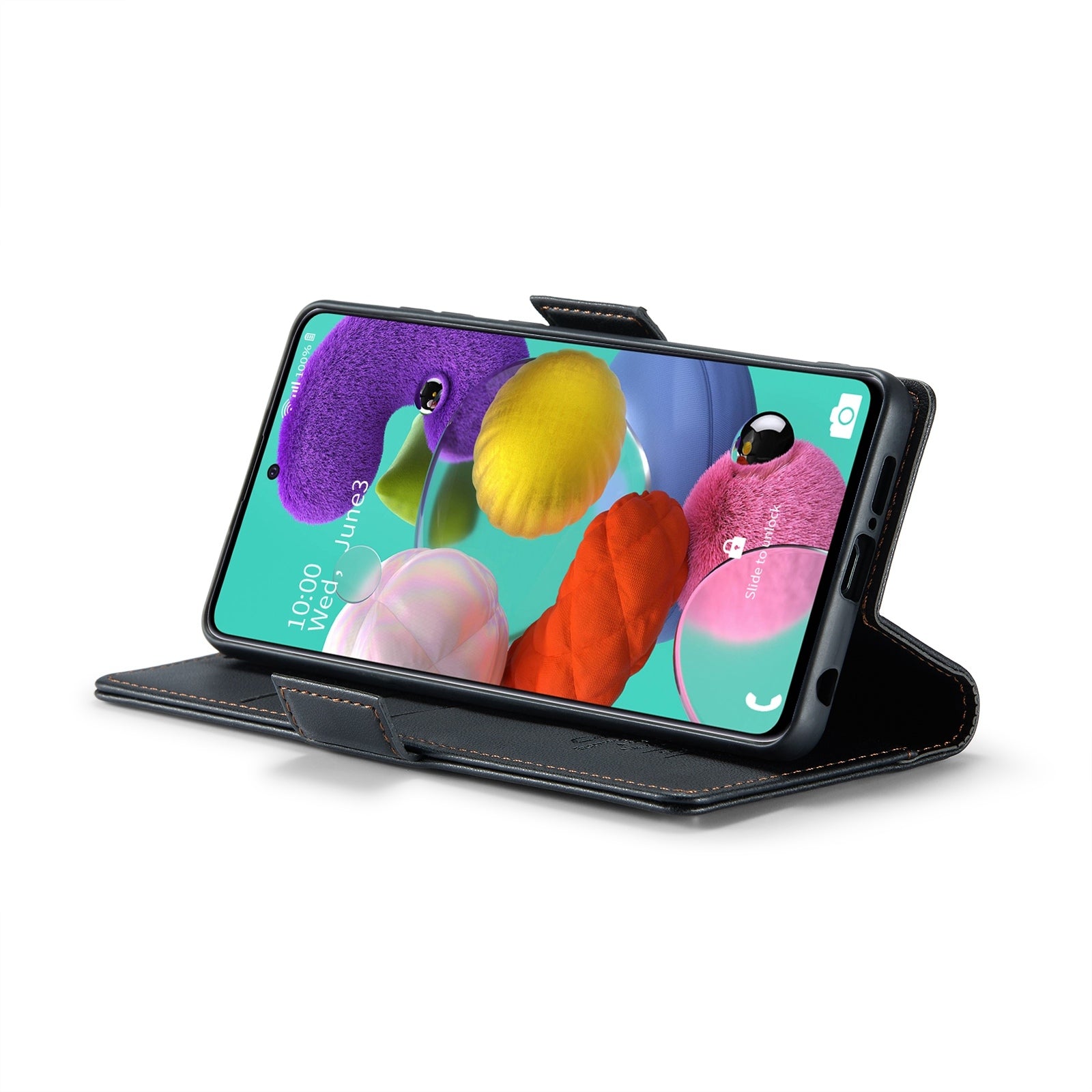 Samsung Galaxy A51 Leather Wallet Case - RFID Blocking, Stand Function, Card Slots-buycases.co.uk