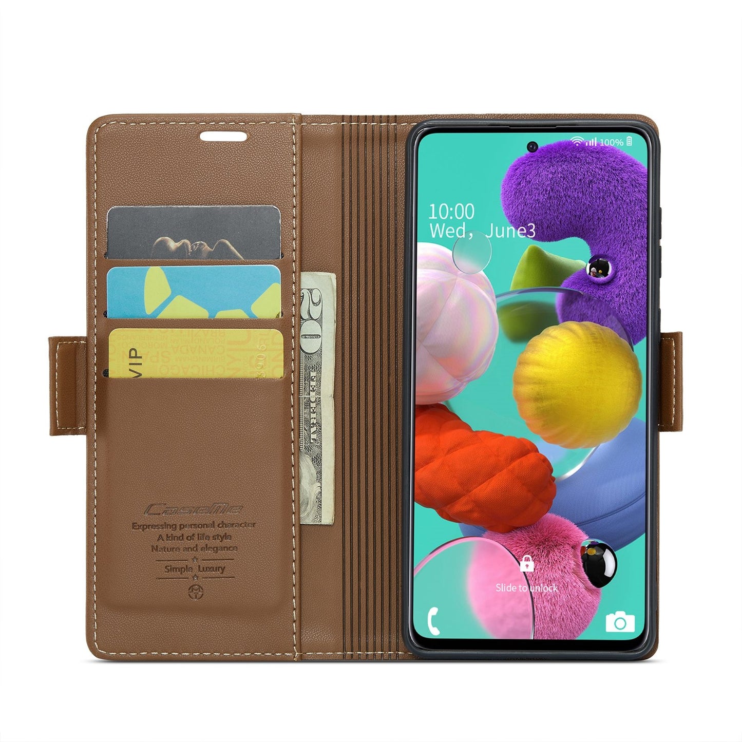Samsung Galaxy A51 Leather Wallet Case - RFID Blocking, Stand Function, Card Slots-buycases.co.uk