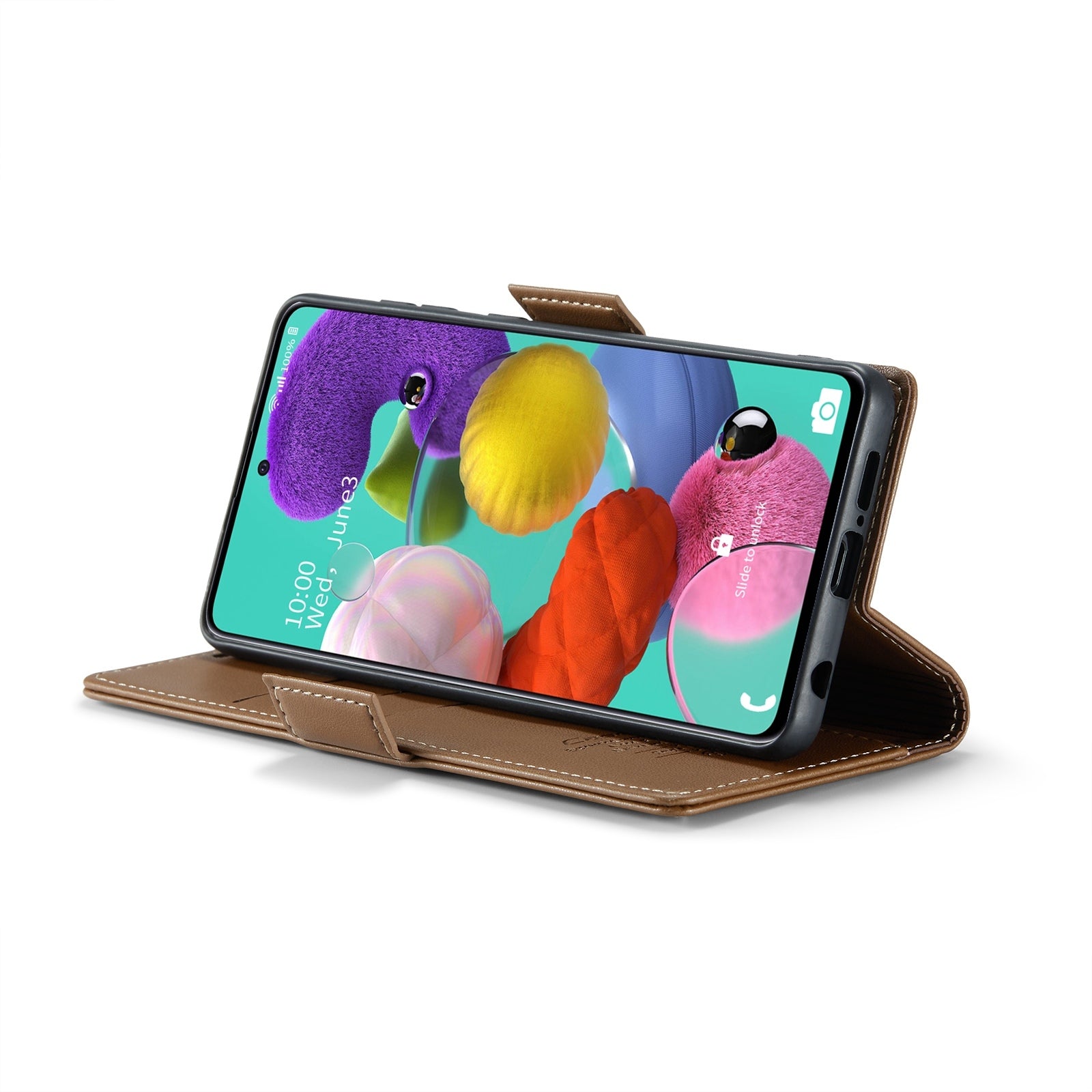 Samsung Galaxy A51 Leather Wallet Case - RFID Blocking, Stand Function, Card Slots-buycases.co.uk