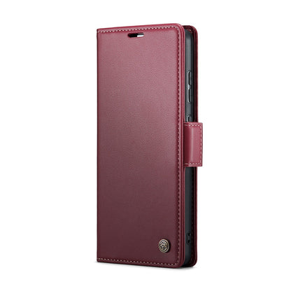 Samsung Galaxy M40s Leather Wallet Case - RFID Blocking, Stand Function, Card Slots-buycases.co.uk
