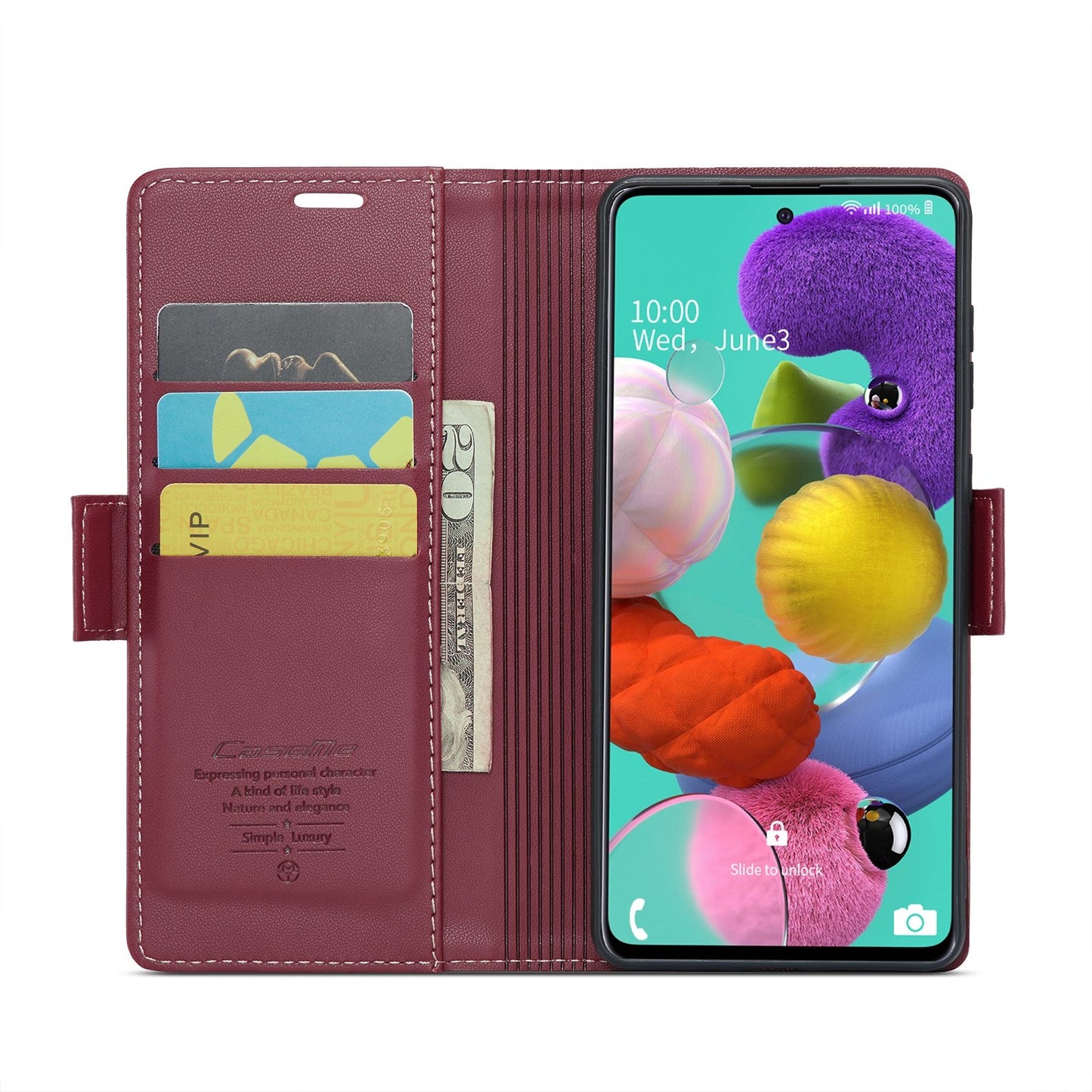 Samsung Galaxy A51 Leather Wallet Case - RFID Blocking, Stand Function, Card Slots-buycases.co.uk