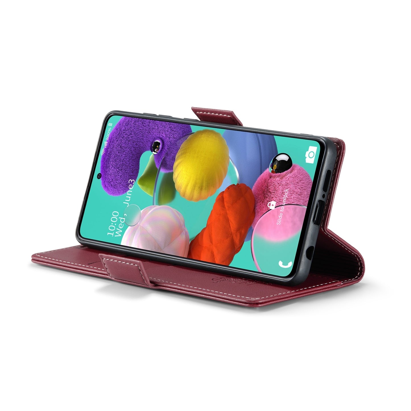 Samsung Galaxy A51 Leather Wallet Case - RFID Blocking, Stand Function, Card Slots-buycases.co.uk