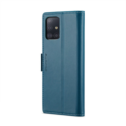 Samsung Galaxy M40s Leather Wallet Case - RFID Blocking, Stand Function, Card Slots-buycases.co.uk