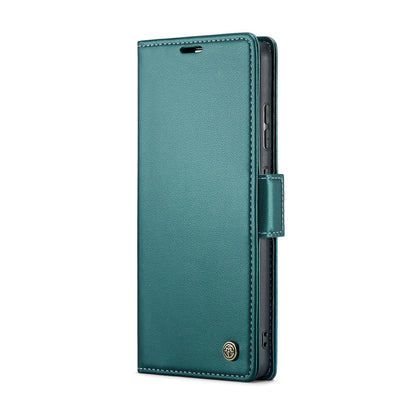 Samsung Galaxy M40s Leather Wallet Case - RFID Blocking, Stand Function, Card Slots-buycases.co.uk