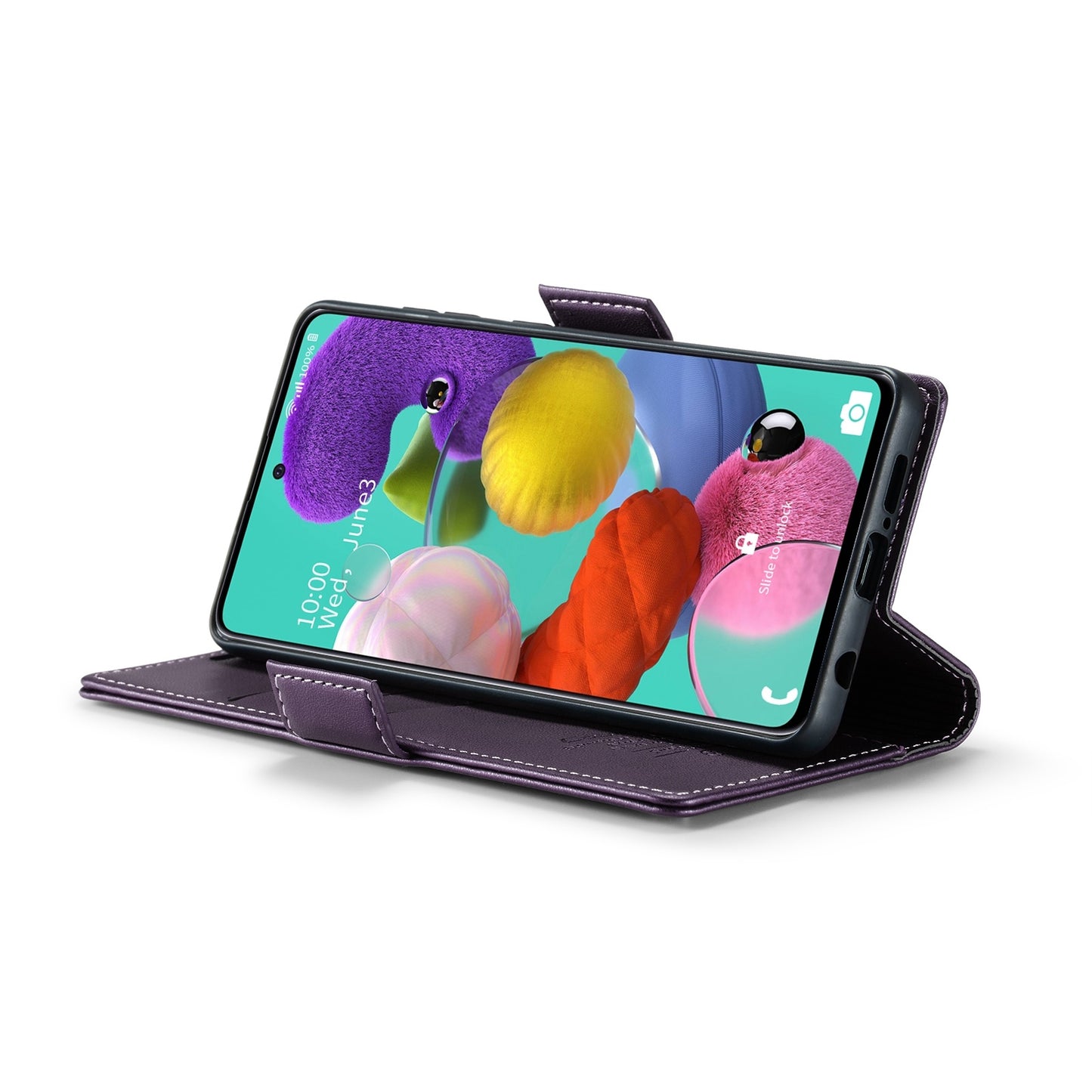 Samsung Galaxy A51 Leather Wallet Case - RFID Blocking, Stand Function, Card Slots-buycases.co.uk