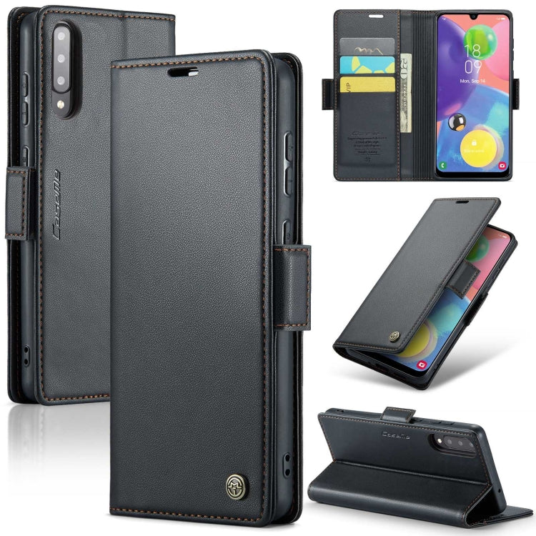 Samsung Galaxy A70/A70s Leather Wallet Case - RFID Blocking, Stand Function, Card Slots-buycases.co.uk