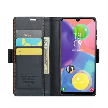Samsung Galaxy A70/A70s Leather Wallet Case - RFID Blocking, Stand Function, Card Slots-buycases.co.uk