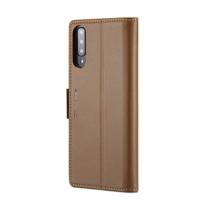 Samsung Galaxy A70/A70s Leather Wallet Case - RFID Blocking, Stand Function, Card Slots-buycases.co.uk
