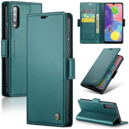 Samsung Galaxy A70/A70s Leather Wallet Case - RFID Blocking, Stand Function, Card Slots-buycases.co.uk