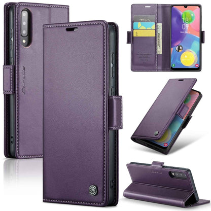 Samsung Galaxy A70/A70s Leather Wallet Case - RFID Blocking, Stand Function, Card Slots-buycases.co.uk