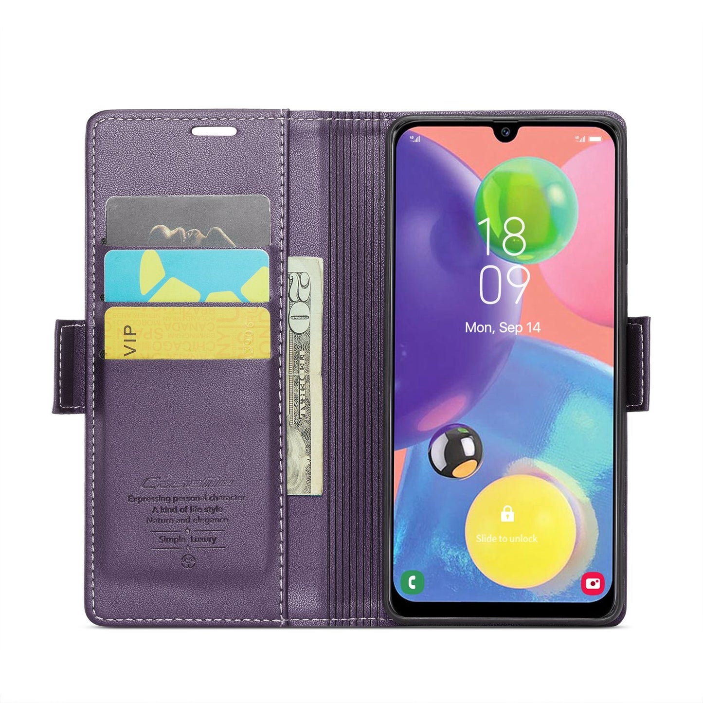 Samsung Galaxy A70/A70s Leather Wallet Case - RFID Blocking, Stand Function, Card Slots-buycases.co.uk