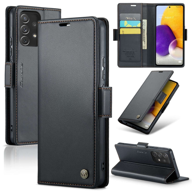 Samsung Galaxy A72 Leather Wallet Case - RFID Blocking, Stand Function, Card Slots-buycases.co.uk