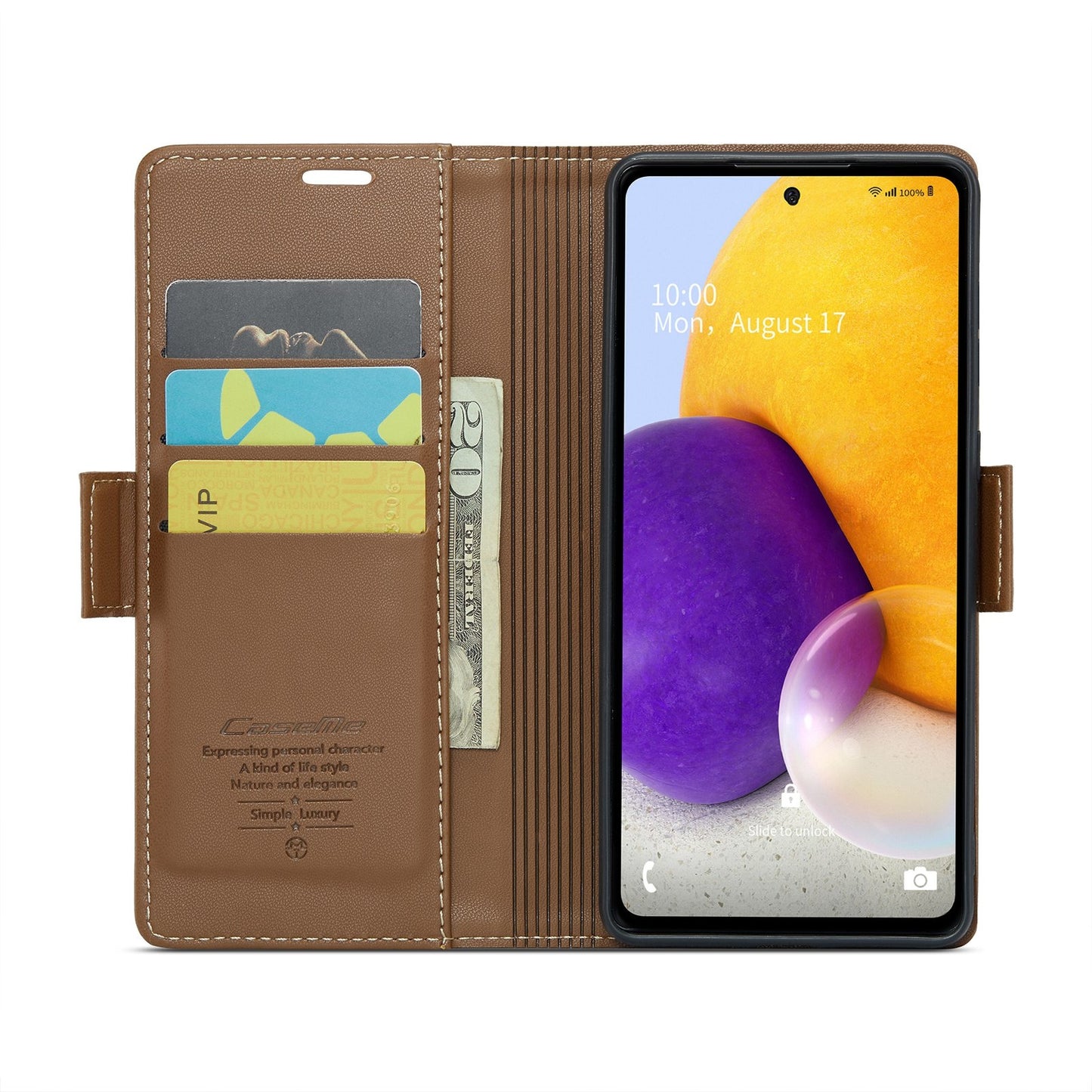 Samsung Galaxy A72 Leather Wallet Case - RFID Blocking, Stand Function, Card Slots-buycases.co.uk