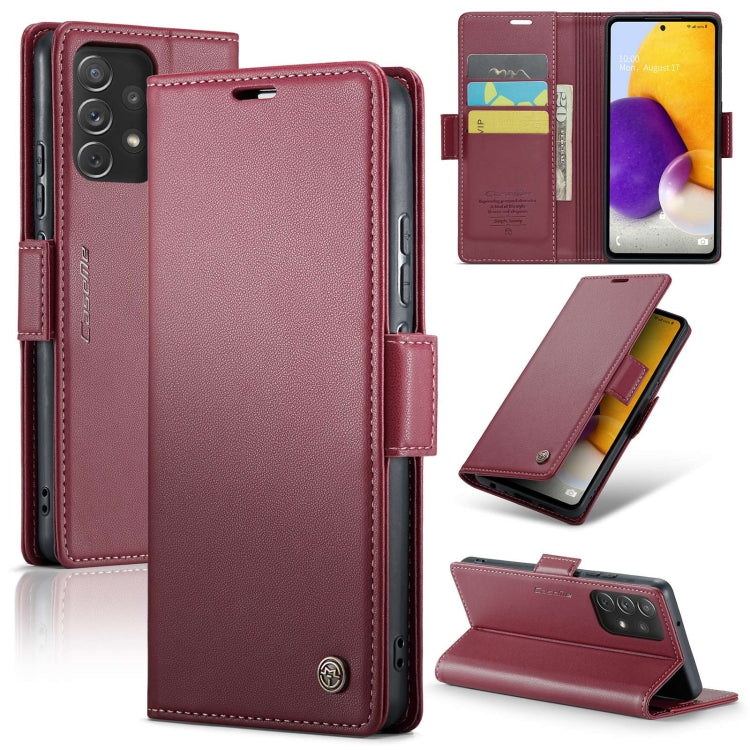 Samsung Galaxy A72 Leather Wallet Case - RFID Blocking, Stand Function, Card Slots-buycases.co.uk