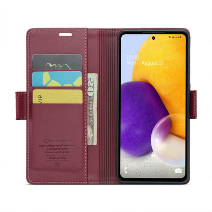 Samsung Galaxy A72 Leather Wallet Case - RFID Blocking, Stand Function, Card Slots-buycases.co.uk