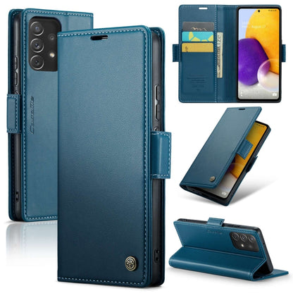Samsung Galaxy A72 Leather Wallet Case - RFID Blocking, Stand Function, Card Slots-buycases.co.uk
