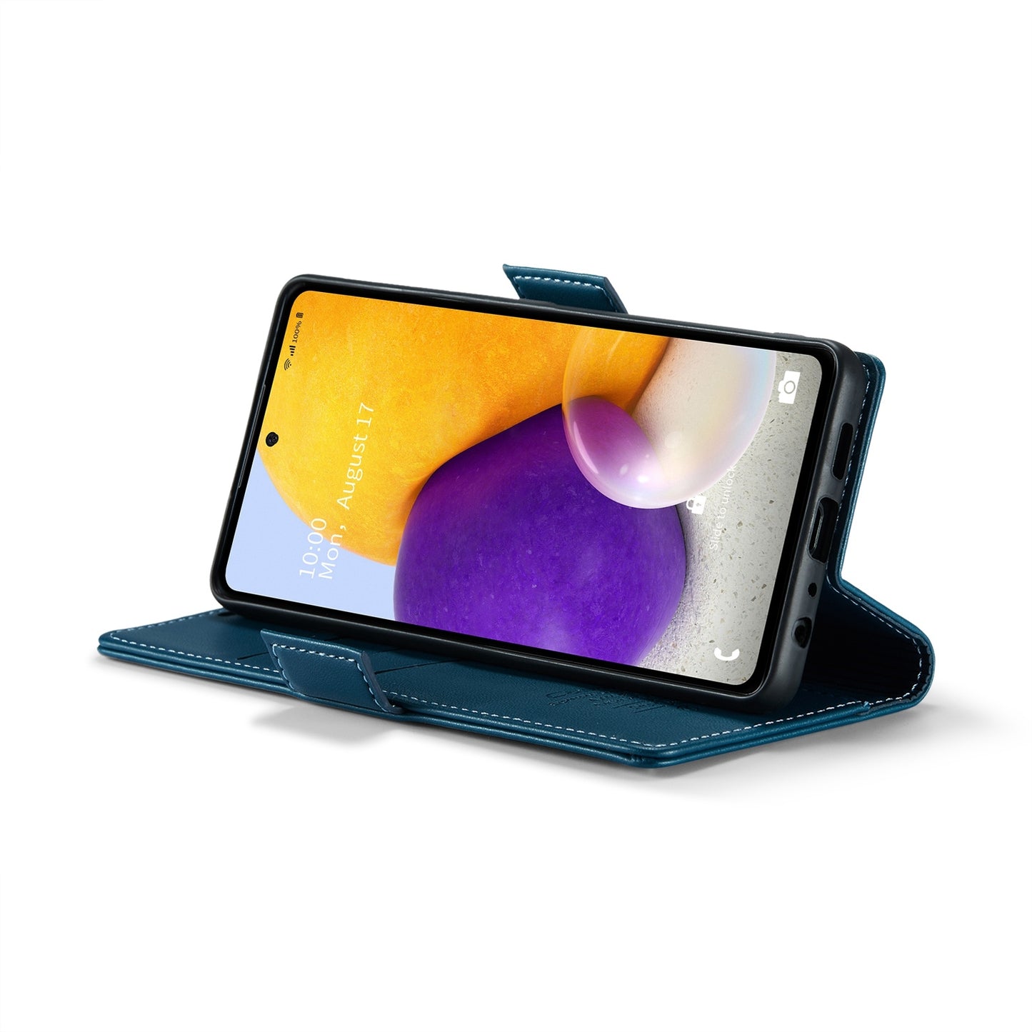 Samsung Galaxy A72 Leather Wallet Case - RFID Blocking, Stand Function, Card Slots-buycases.co.uk