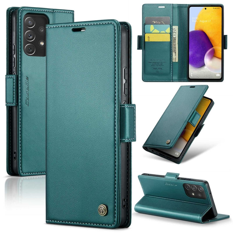 Samsung Galaxy A72 Leather Wallet Case - RFID Blocking, Stand Function, Card Slots-buycases.co.uk
