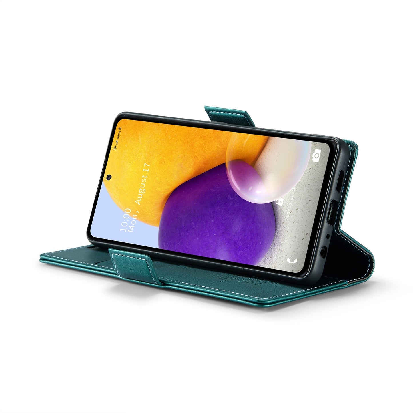 Samsung Galaxy A72 Leather Wallet Case - RFID Blocking, Stand Function, Card Slots-buycases.co.uk