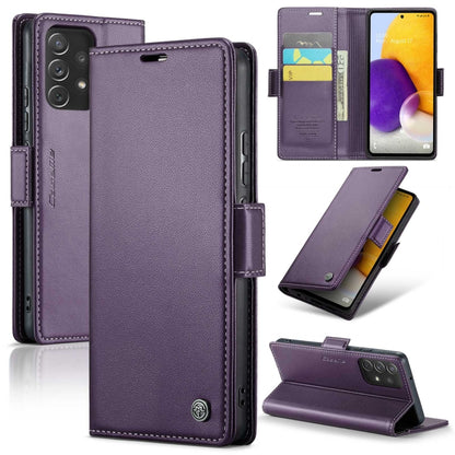 Samsung Galaxy A72 Leather Wallet Case - RFID Blocking, Stand Function, Card Slots-buycases.co.uk