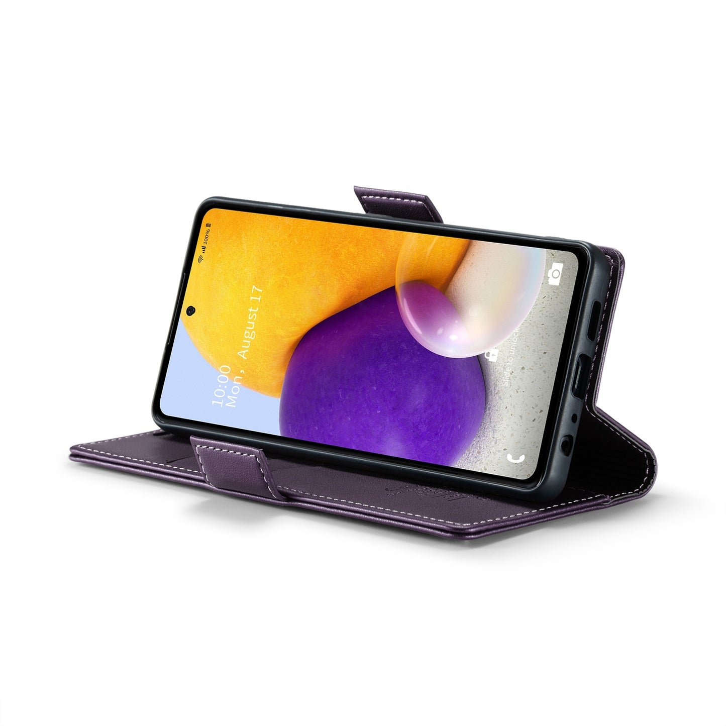 Samsung Galaxy A72 Leather Wallet Case - RFID Blocking, Stand Function, Card Slots-buycases.co.uk