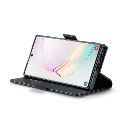 Samsung Galaxy Note10+ Leather Wallet Case - RFID Blocking, Stand Function, Card Slots-buycases.co.uk