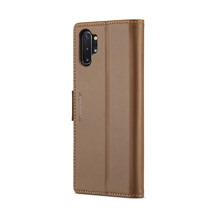 Samsung Galaxy Note10+ Leather Wallet Case - RFID Blocking, Stand Function, Card Slots-buycases.co.uk
