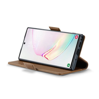 Samsung Galaxy Note10+ Leather Wallet Case - RFID Blocking, Stand Function, Card Slots-buycases.co.uk