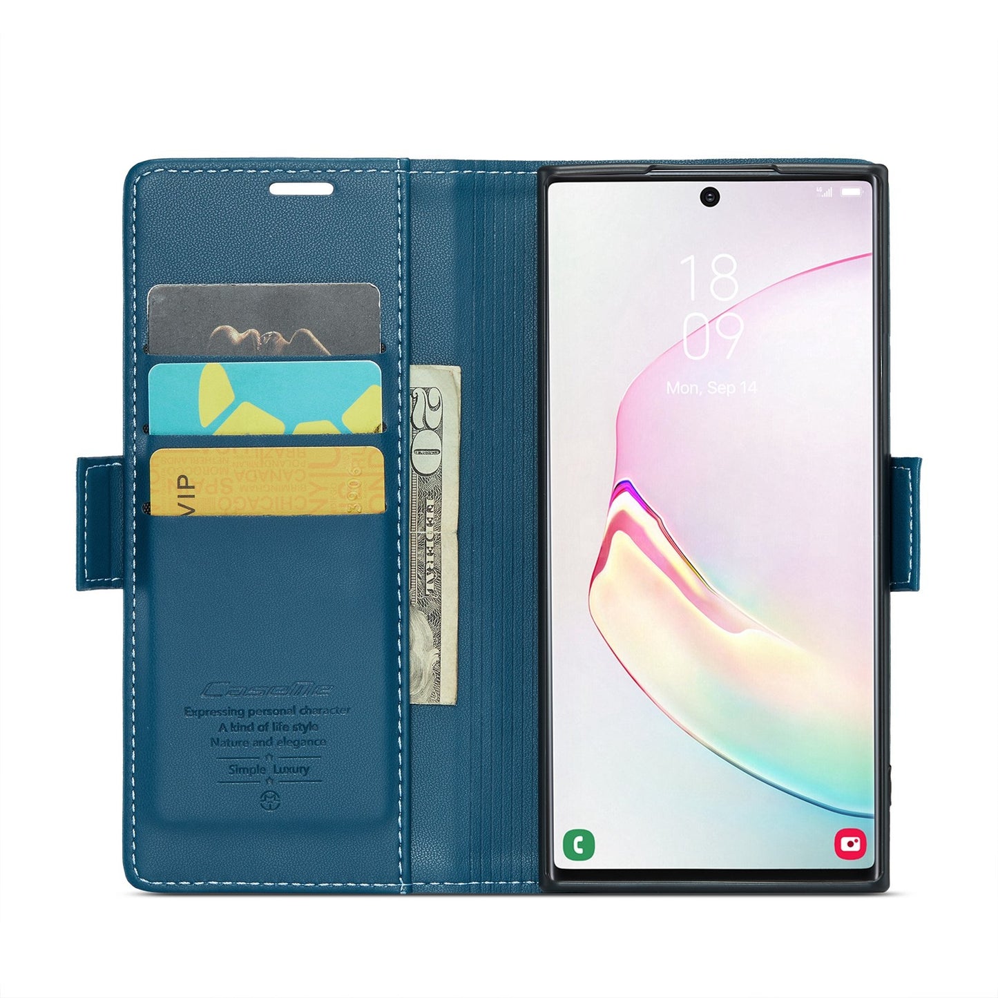 Samsung Galaxy Note10+ Leather Wallet Case - RFID Blocking, Stand Function, Card Slots-buycases.co.uk