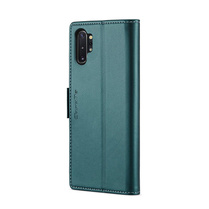 Samsung Galaxy Note10+ Leather Wallet Case - RFID Blocking, Stand Function, Card Slots-buycases.co.uk