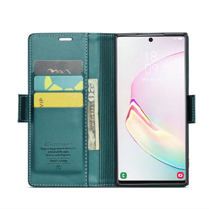 Samsung Galaxy Note10+ Leather Wallet Case - RFID Blocking, Stand Function, Card Slots-buycases.co.uk