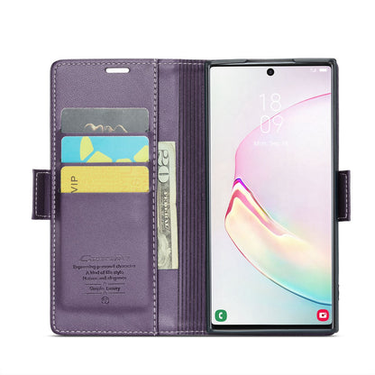Samsung Galaxy Note10+ Leather Wallet Case - RFID Blocking, Stand Function, Card Slots-buycases.co.uk