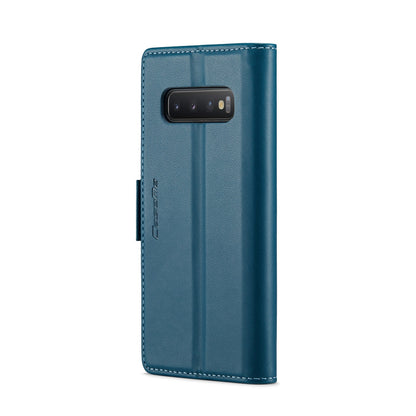 Samsung Galaxy S10 Leather Wallet Case - RFID Blocking, Stand Function, Card Slots-buycases.co.uk