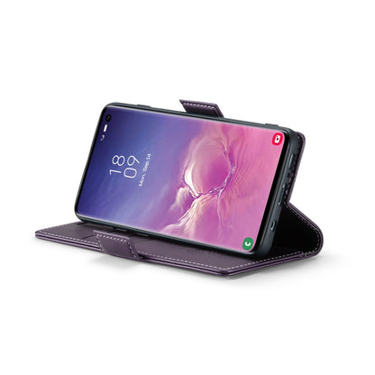 Samsung Galaxy S10 Leather Wallet Case - RFID Blocking, Stand Function, Card Slots-buycases.co.uk