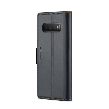 Samsung Galaxy S10+ Leather Wallet Case - RFID Blocking, Stand Function, Card Slots-buycases.co.uk