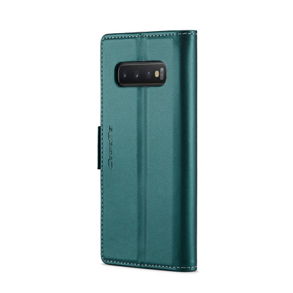Samsung Galaxy S10+ Leather Wallet Case - RFID Blocking, Stand Function, Card Slots-buycases.co.uk
