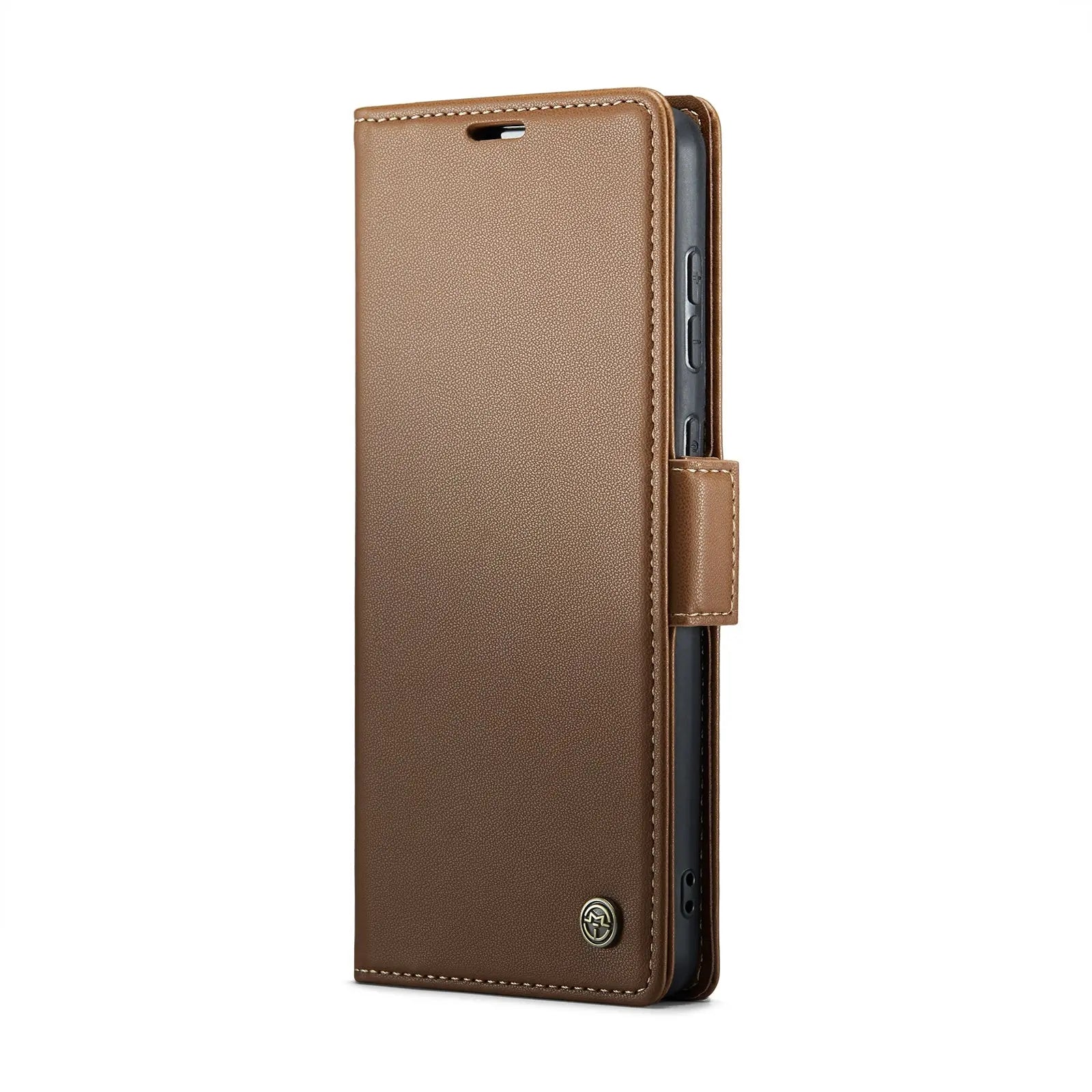 Samsung Galaxy A20 Leather Wallet Case - RFID Blocking, Stand Function, Card Slots-buycases.co.uk