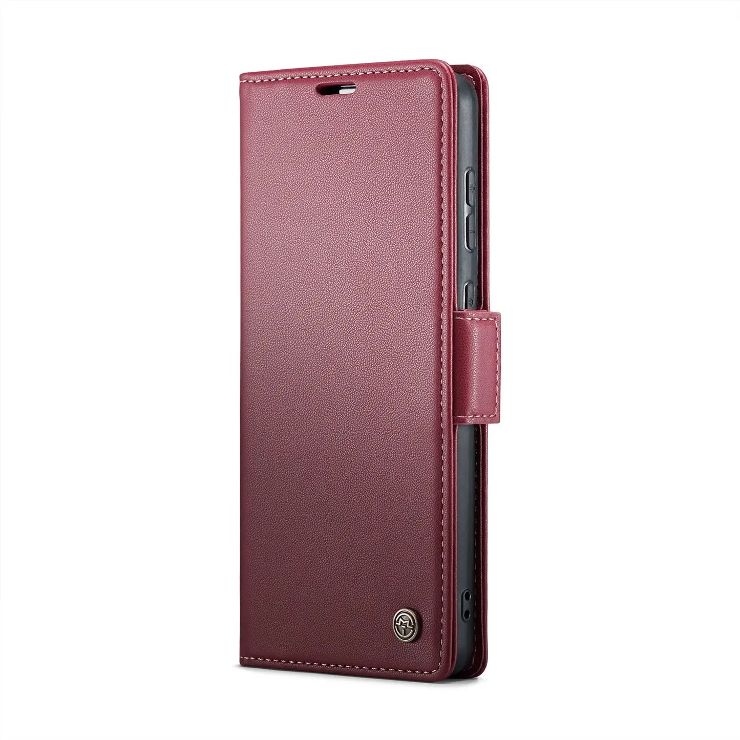 Samsung Galaxy M10s Leather Wallet Case - RFID Blocking, Stand Function, Card Slots-buycases.co.uk