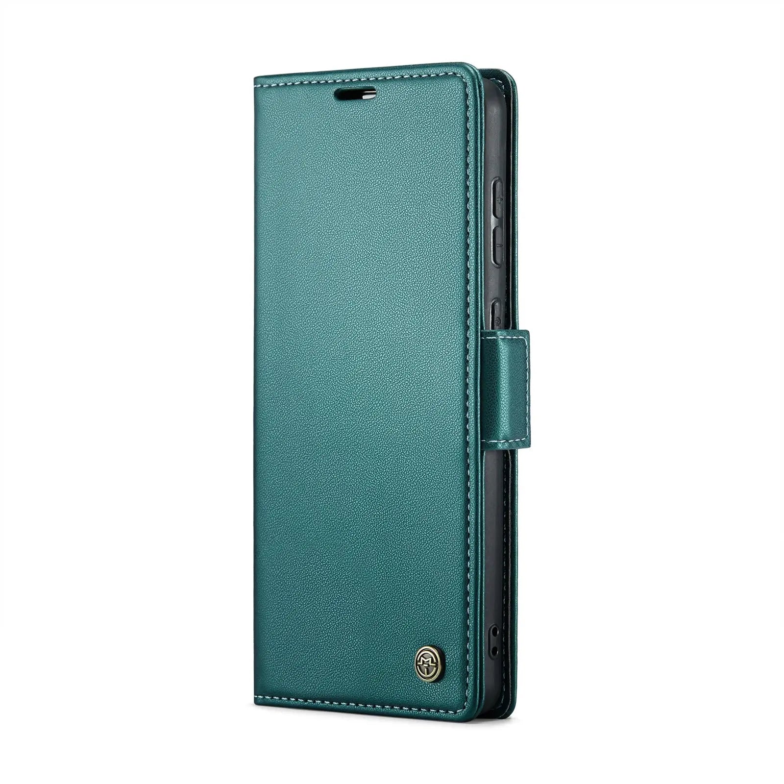 Samsung Galaxy M10s Leather Wallet Case - RFID Blocking, Stand Function, Card Slots-buycases.co.uk