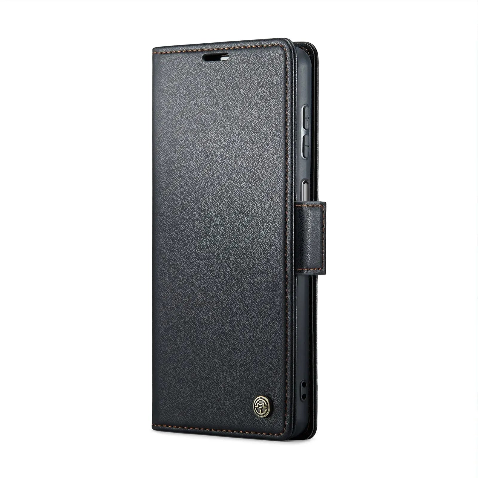 Samsung Galaxy A22 5g Leather Wallet Case - RFID Blocking, Stand Function, Card Slots-buycases.co.uk