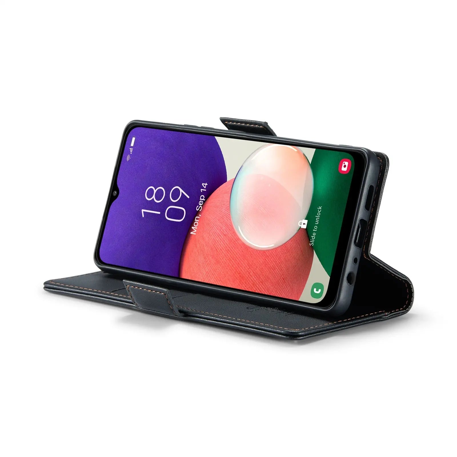 Samsung Galaxy A22 5g Leather Wallet Case - RFID Blocking, Stand Function, Card Slots-buycases.co.uk