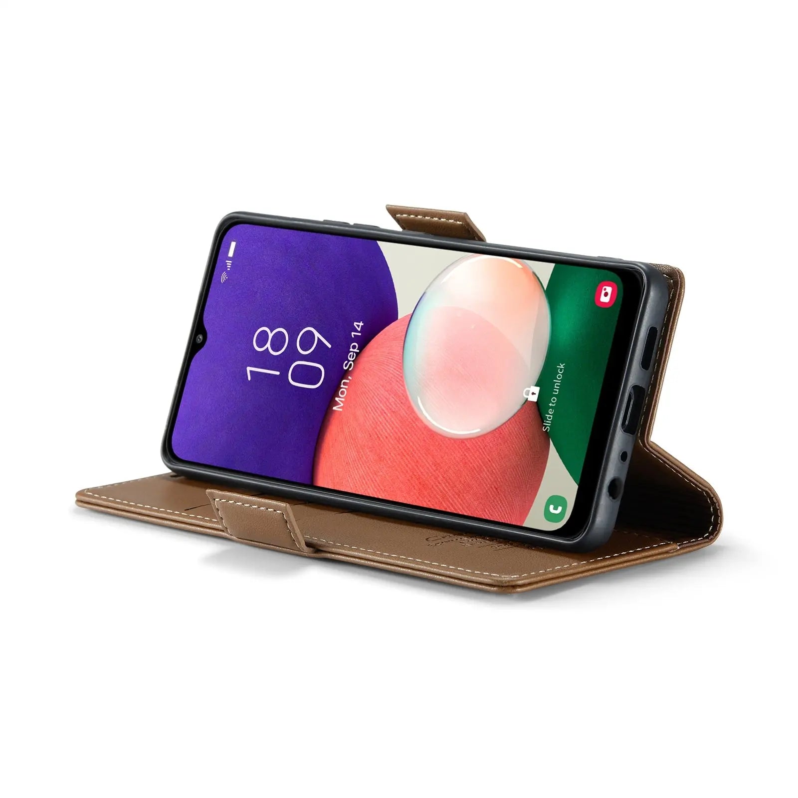 Samsung Galaxy A22 5g Leather Wallet Case - RFID Blocking, Stand Function, Card Slots-buycases.co.uk