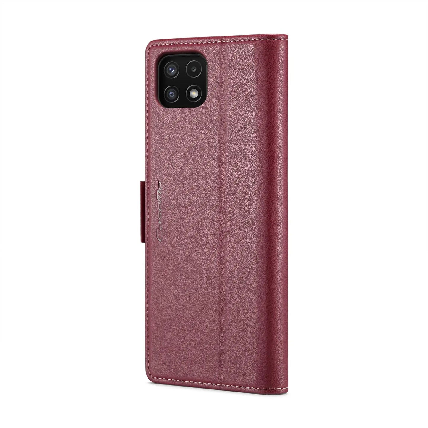 Samsung Galaxy A22 5g Leather Wallet Case - RFID Blocking, Stand Function, Card Slots-buycases.co.uk
