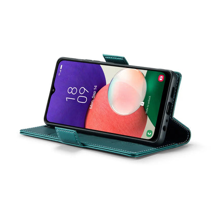 Samsung Galaxy A22 5g Leather Wallet Case - RFID Blocking, Stand Function, Card Slots-buycases.co.uk