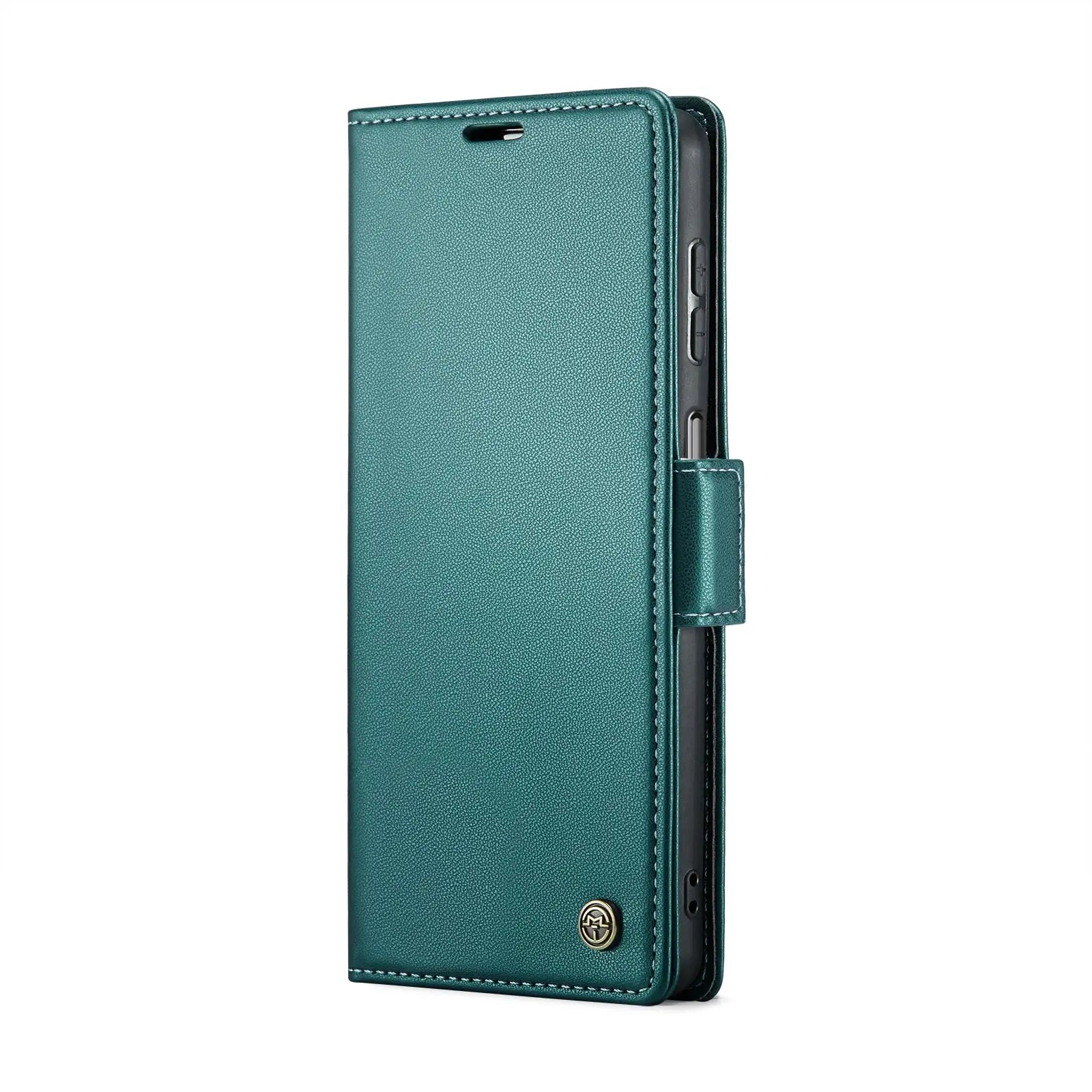 Samsung Galaxy A22 5g Leather Wallet Case - RFID Blocking, Stand Function, Card Slots-buycases.co.uk