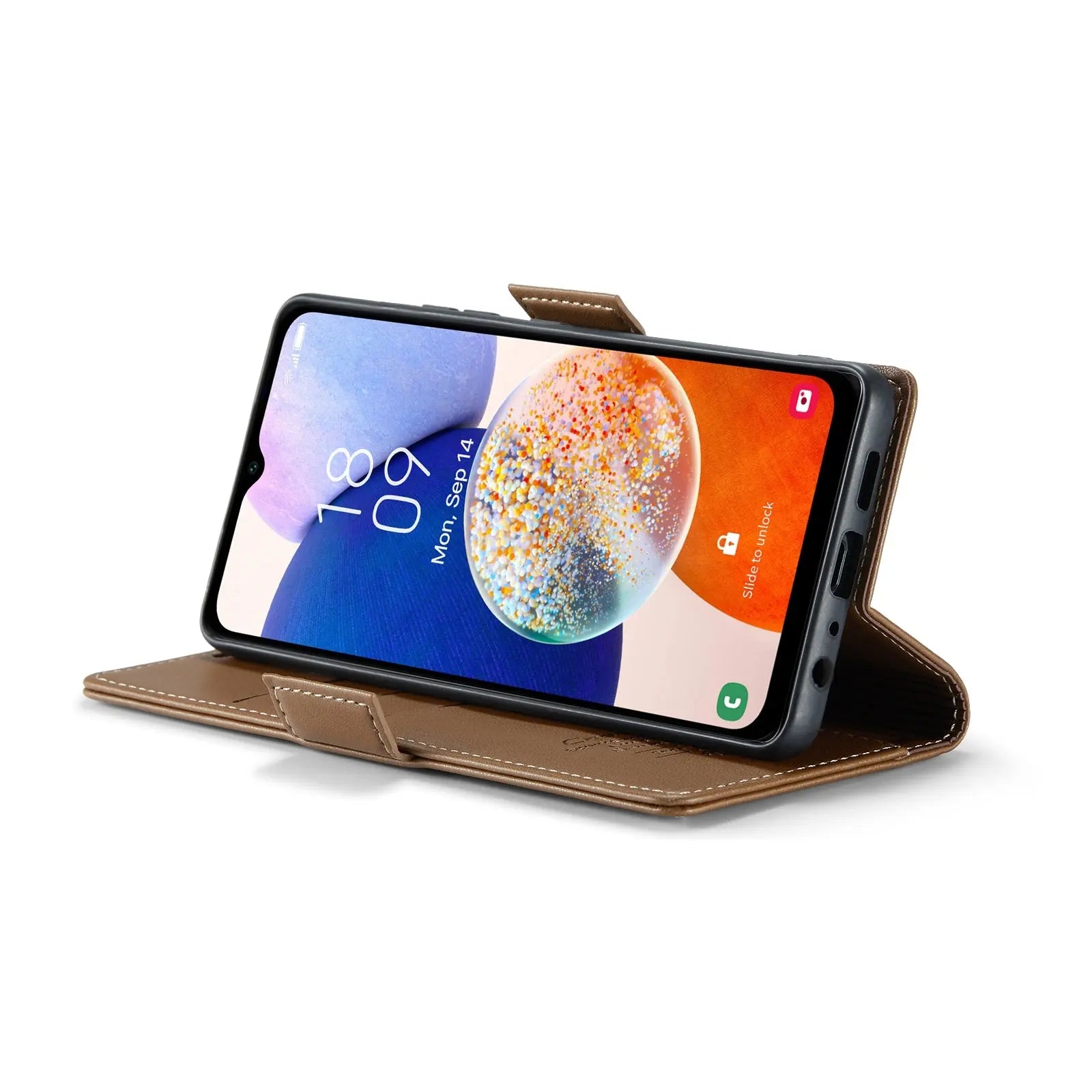 Samsung Galaxy A14 4g/5g Leather Wallet Case - RFID Blocking, Stand Function, Card Slots-buycases.co.uk